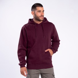 Pullover Hoodie MOLECULE® 3301 Cotton Blend 300 Gsm Regular Fit Burgundy