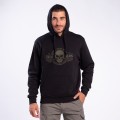 Unisex Pullover Hoodie MOLECULE® 3301 SKULLHEADS II Cotton Blend 300 Gsm Regular Fit Black