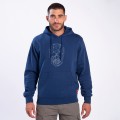 Pullover Hoodie MLC 3301 SKULLHEADS IV - LOW POLY Cotton Blend 300 Gsm Regular Fit Indigo