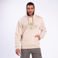 Unisex Pullover Hoodie MOLECULE® 3301 SKULLHEADS II Cotton Blend 300 Gsm Regular Fit Beige/OFF White