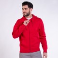 Zip Hoodie MOLECULE® 3302 Cotton Blend 300 Gsm Regular Fit Red