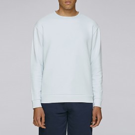 Unisex Drop Shoulder Crewneck Sweatshirt JOIN CLOTHES Premium Quality 300 Gsm Organic Cotton Blend Baby Blue
