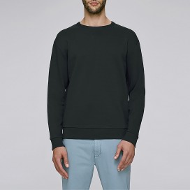 Unisex Drop Shoulder Crewneck Sweatshirt JOIN CLOTHES Premium Quality 300 Gsm Organic Cotton Blend Black