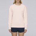 Women Drop Shoulder Crewneck Sweatshirt JOIN CLOTHES Premium Quality 300 Gsm Organic Cotton Blend Candy Pink